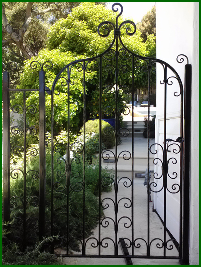 Wrought Iron Courtyard Gate - Denver