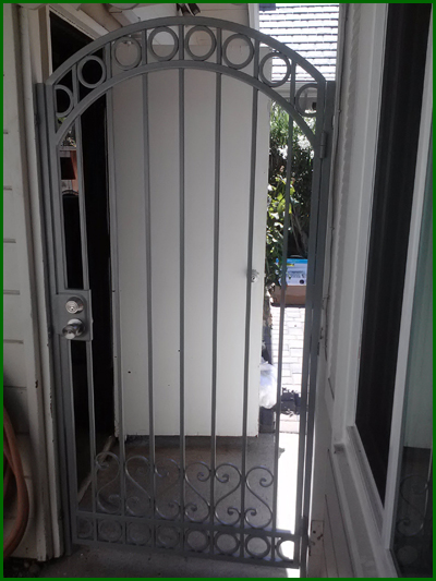 Wrought Iron Courtyard Gate - Denver